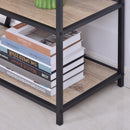 Libreria 9 Ripiani 80x33x180 cm in Legno e Metallo  Nera
