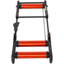 Rullo Bici Allenamento Lunghezza Regolabile 145x56x10,5 cm  Nero e Rosso