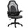 Sedia da Gaming Ergonomica 66,5x51x115-125 cm in Similpelle  Nera e Grigia