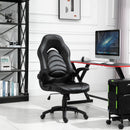 Sedia da Gaming Ergonomica 66,5x51x115-125 cm in Similpelle  Nera