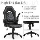 Sedia da Gaming Ergonomica 66,5x51x115-125 cm in Similpelle  Nera