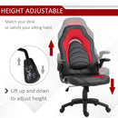 Sedia da Gaming Ergonomica 66,5x51x115-125 cm in Similpelle  Nera e Rossa