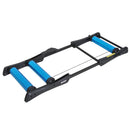 Rullo Bici Allenamento Lunghezza Regolabile 145x56x10,5 cm  Nero e Blu