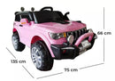 Macchina Elettrica per Bambini 2 Posti 12V Jepsen Fuoristrada 4x4 Rosa