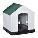 Cuccia per Cani Taglia Media 78x87x81 cm in Plastica Bianco