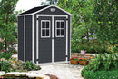 Casetta da Giardino Porta Attrezzi 185x152x226 cmin Resina Effetto Legno Keter Manor 6x5 Nero