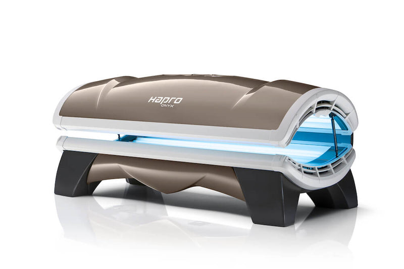 Lettino Solare Abbronzante con Lampada Visto Ad Alta Pressione Hapro Onyx 26/1 Combi