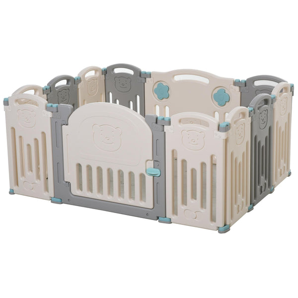 Box Recinto Attività per Bambini 108x133x58 cm Grigio e Bianco online