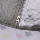 Box Neonati Portatile Pieghevole 0-12 Mesi con Palestrina  Grigio