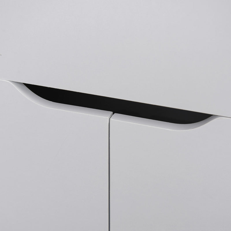 Scrivania da Ufficio Angolare 2 Ripiani 140x117x76 cm in Legno 