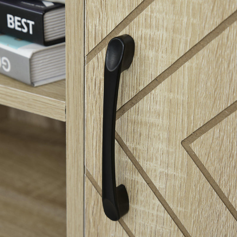 Libreria 60x30x150 cm con Ante e Cassetti in Legno 