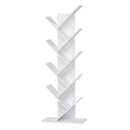 Libreria ad Albero 50x28x142 cm 10 Ripiani  Bianca