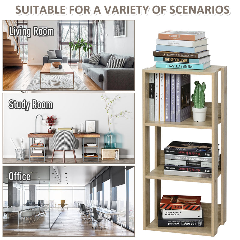 Libreria Scaffale 40x29,2x87,9 cm 3 Ripiani in Legno 