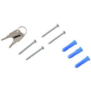 Bacheca Porta Avvisi 90x60x4,5 cm con Serratura in Alluminio  Blu