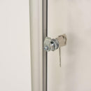 Bacheca Porta Avvisi 90x60x4,5 cm con Serratura in Alluminio  Blu