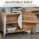 Armadietto Portadocumenti 62x30x67,5 cm 2 Ante in Legno 