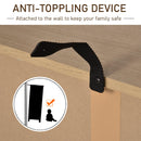 Armadietto Portadocumenti 62x30x67,5 cm 2 Ante in Legno 