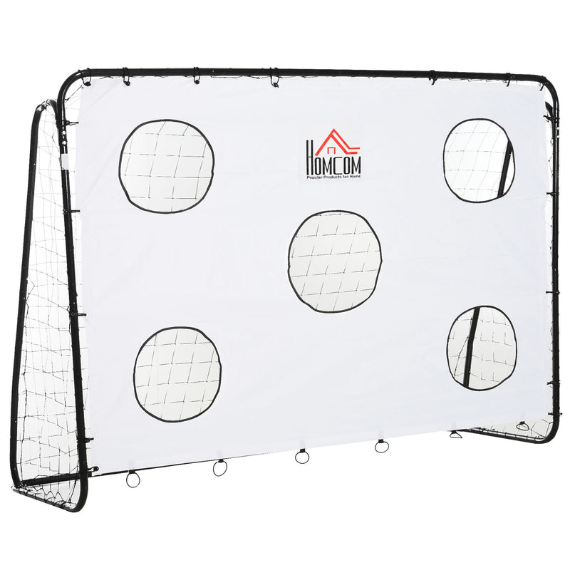 Porta da Calcio 2 in 1 con Rete 240x88x171,5 cm in Metallo 