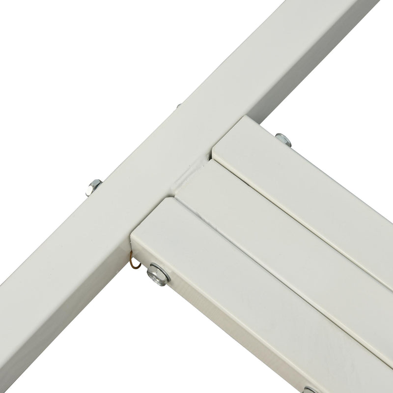 Piattaforma Boxe con Speed Ball Ø16 cm in Acciaio  Bianca