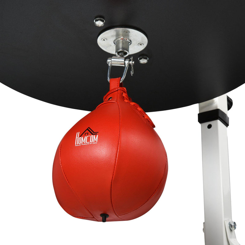 Piattaforma Boxe con Speed Ball Ø16 cm in Acciaio  Bianca
