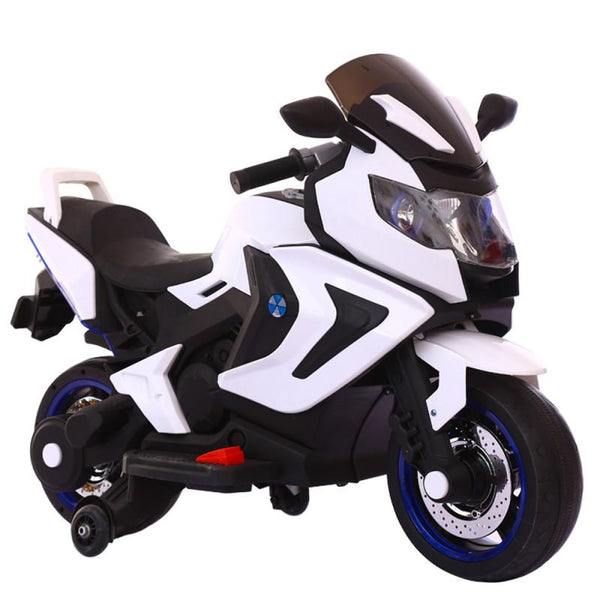 Moto Elettrica per Bambini 2 Posti 12V Jepsen Bianca prezzo