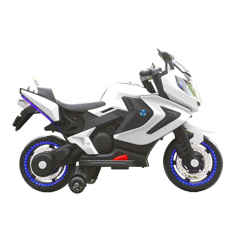 Moto Elettrica per Bambini 2 Posti 12V Jepsen Bianca