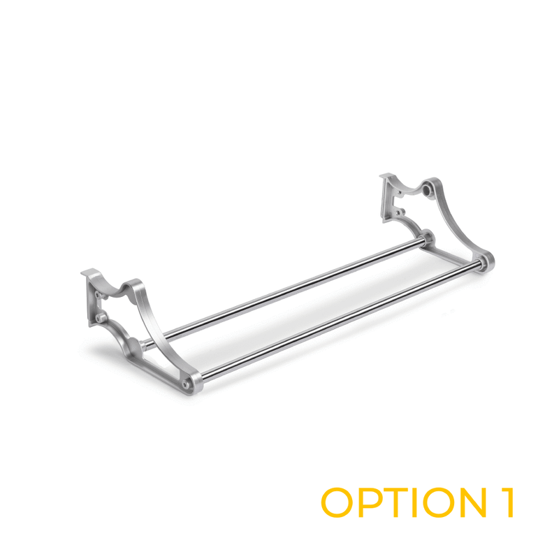 Porta Scarpe Self per Interno Armadio Imballo 1 Pezzo Verniciato Alluminio Acciaio e Emuca