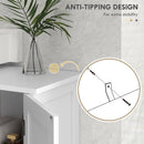 Mobile Sottolavello da Bagno 90x30x60 cm in Legno Bianco