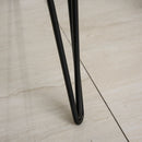 Scrivania 3 Cassetti 110x50x77,5 cm in Truciolare e Metallo  Rovere chiaro