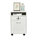 Cassettiera Portadocumenti da Ufficio 40x35x60 cm in Legno  Bianco