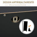 Cassettiera 5 Cassetti 80x40x80 cm  in Legno 