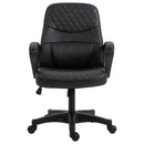 Sedia Poltrona Operativa da Ufficio in Similpelle  Nera