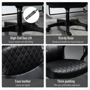 Sedia Poltrona Operativa da Ufficio in Similpelle  Nera