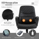 Sedia Poltrona Operativa da Ufficio in Similpelle  Nera