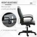 Sedia Poltrona Operativa da Ufficio in Similpelle  Nera