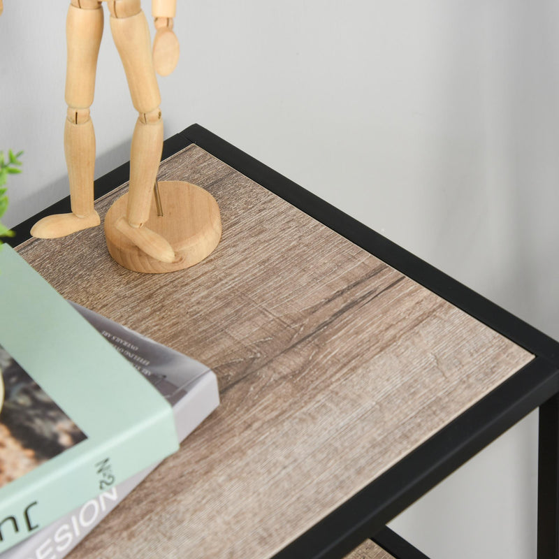 Libreria Scaffale 5 Ripiani 120x32x95 cm in Legno e Metallo  Nero