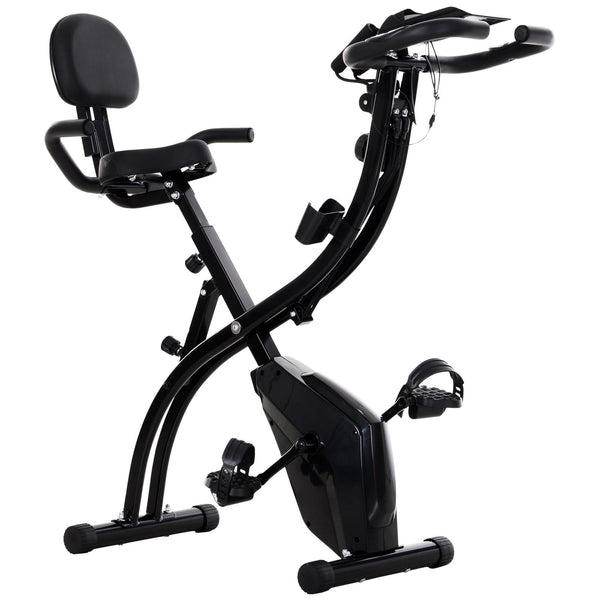 prezzo Cyclette da Spinning Pieghevole 51x97x115 cm con Bande Elastiche in Acciaio  Nera