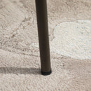 Set 2 Sedie Imbottite 58,5x59x81 cm in Similpelle e Acciaio  Marrone