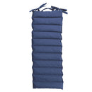 Cuscino Outdoor Imbottito Idrorepellente per Lettino da Esterno 60x180 cm in Poliestere e Policotone Blu      