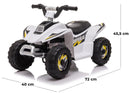 Mini Quad Elettrico per Bambini 6V Jepsen Bianco