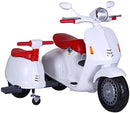 Scooter Elettrico con Sidecar per Bambini 12V Jepsen Bianco