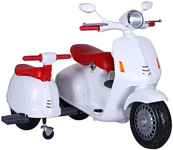 acquista Scooter Elettrico con Sidecar per Bambini 12V Jepsen Bianco