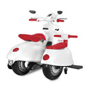 Scooter Elettrico con Sidecar per Bambini 12V Jepsen Bianco