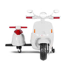 Scooter Elettrico con Sidecar per Bambini 12V Jepsen Bianco