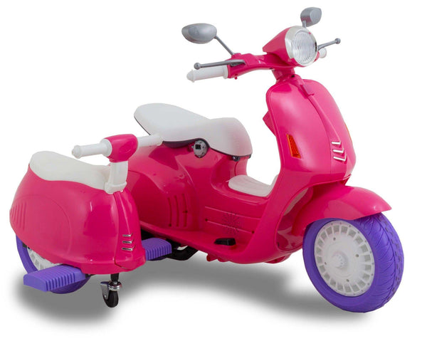 Scooter Elettrico con Sidecar per Bambini 12V Jepsen Rosa prezzo
