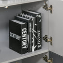 Armadietto Multiuso 2 Cassetti 3 Ante 80x38x80 cm in MDF  Grigio e Bianco