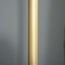Lampada da Terra con Paralume in Stoffa E27 Ø40x160 cm  Oro