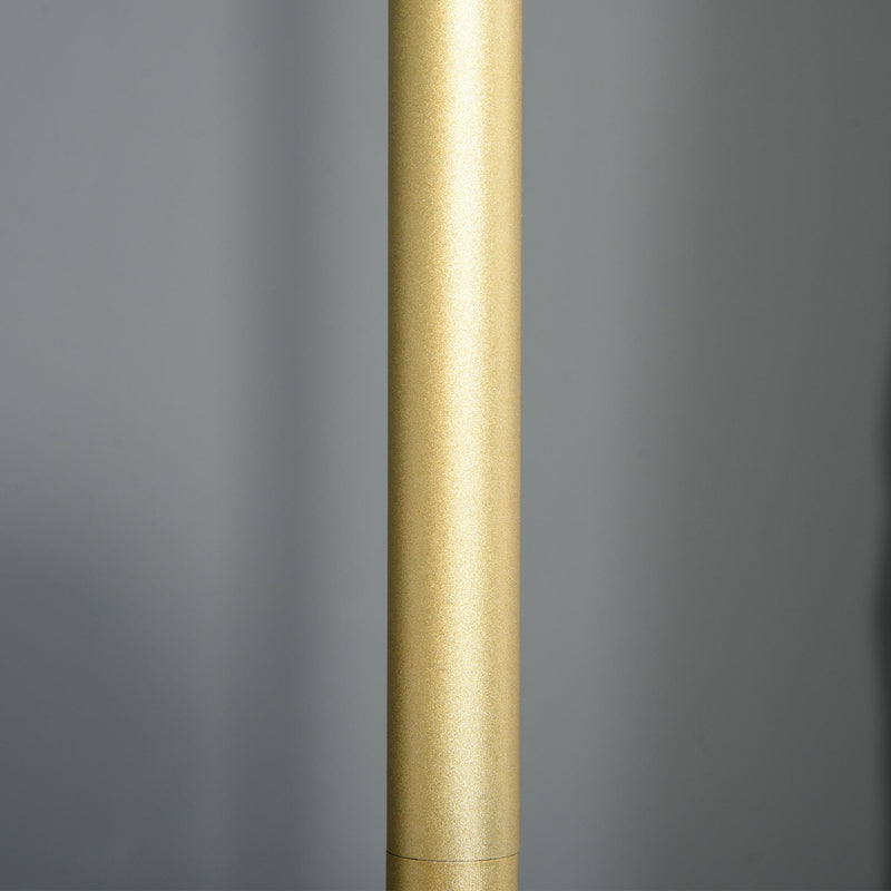 Lampada da Terra con Paralume in Stoffa E27 Ø40x160 cm  Oro