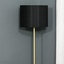 Lampada da Terra con Paralume in Stoffa E27 Ø40x160 cm  Oro