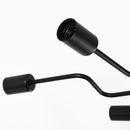 Lampadario a Soffitto Moderno da Soffitto 8 Luci E27 105x74x11 cm  Nero